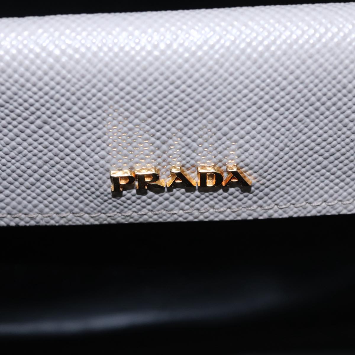 Prada Double Grey Leather Handbag (Pre-Owned)