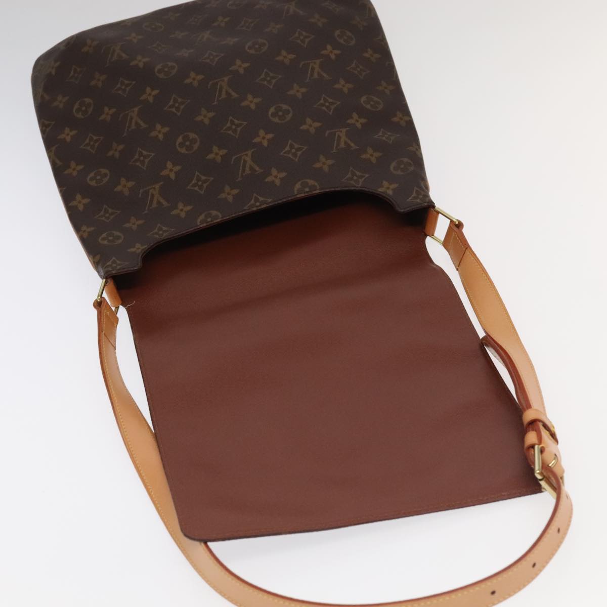 Louis Vuitton Musette Brown Canvas Shoulder Bag (Pre-Owned)