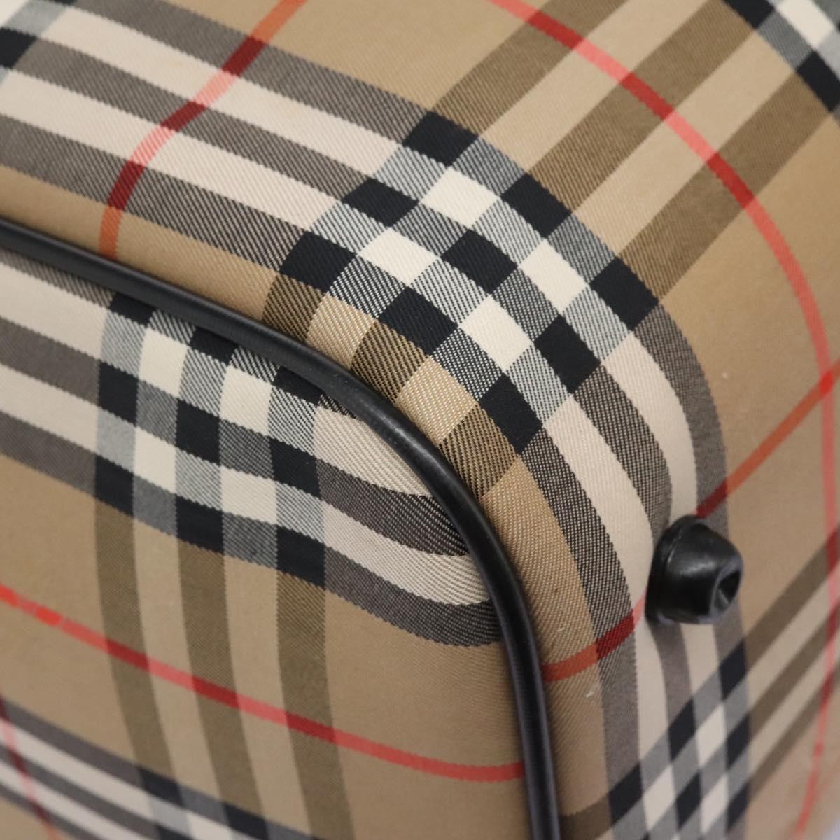 Burberry Nova Check Beige Canvas Travel Bag (Pre-Owned)