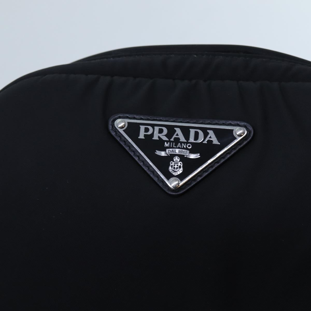Prada Tessuto Black Synthetic Shoulder Bag (Pre-Owned)