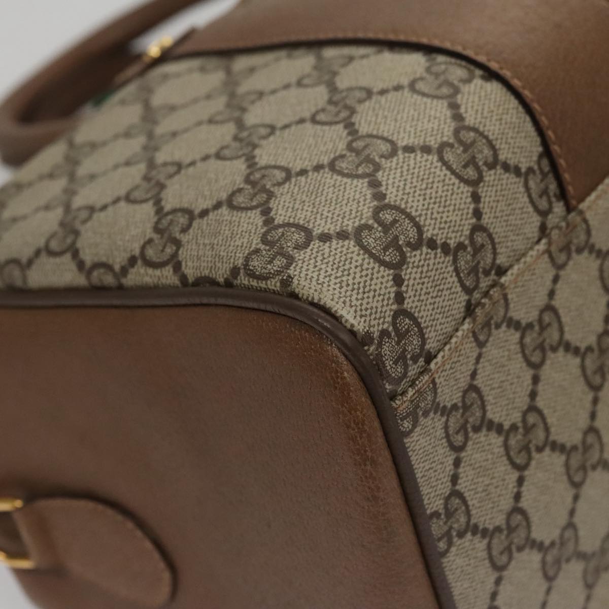 Gucci Sherry Beige Canvas Travel Bag (Pre-Owned)