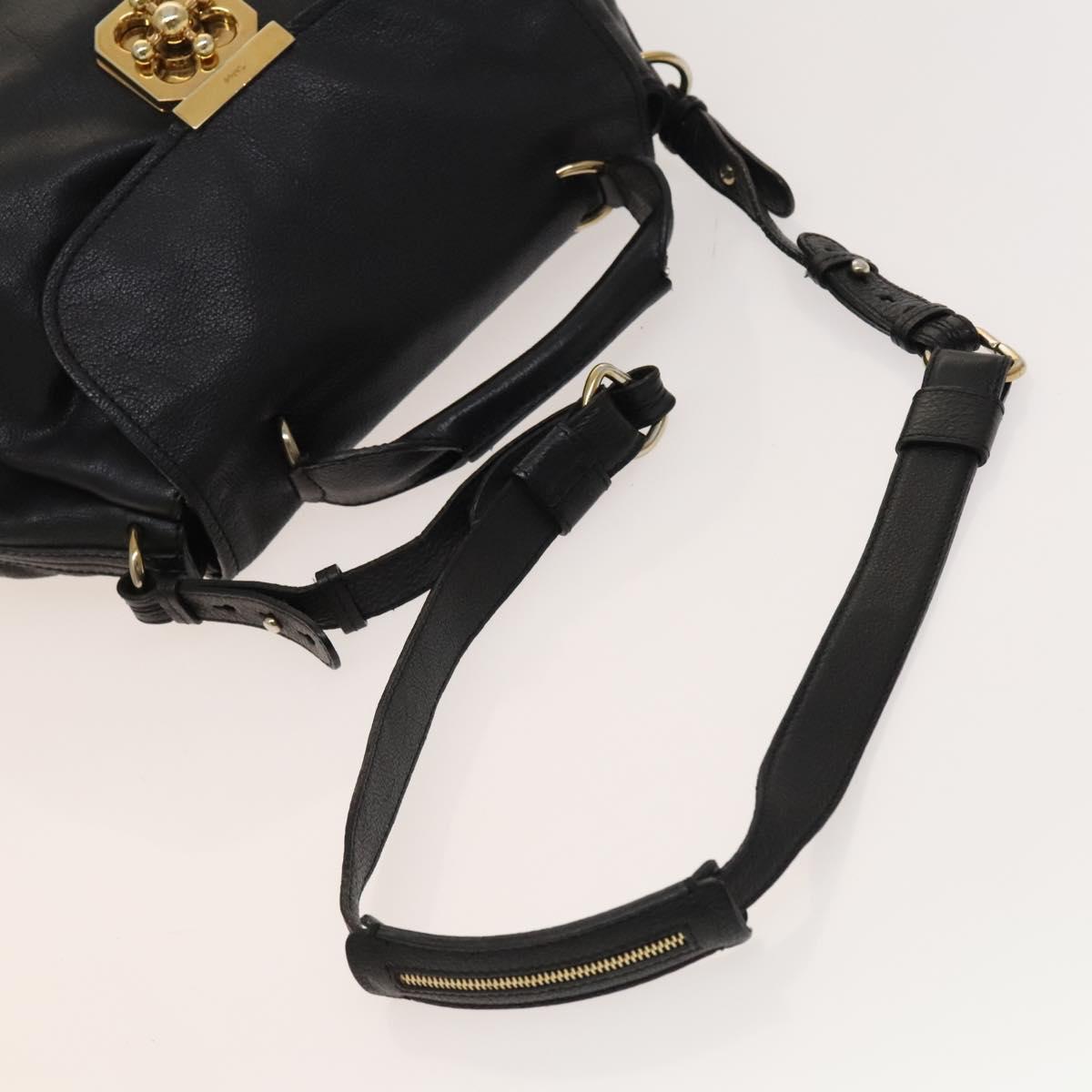 Chloé Elsie Black Leather Handbag (Pre-Owned)