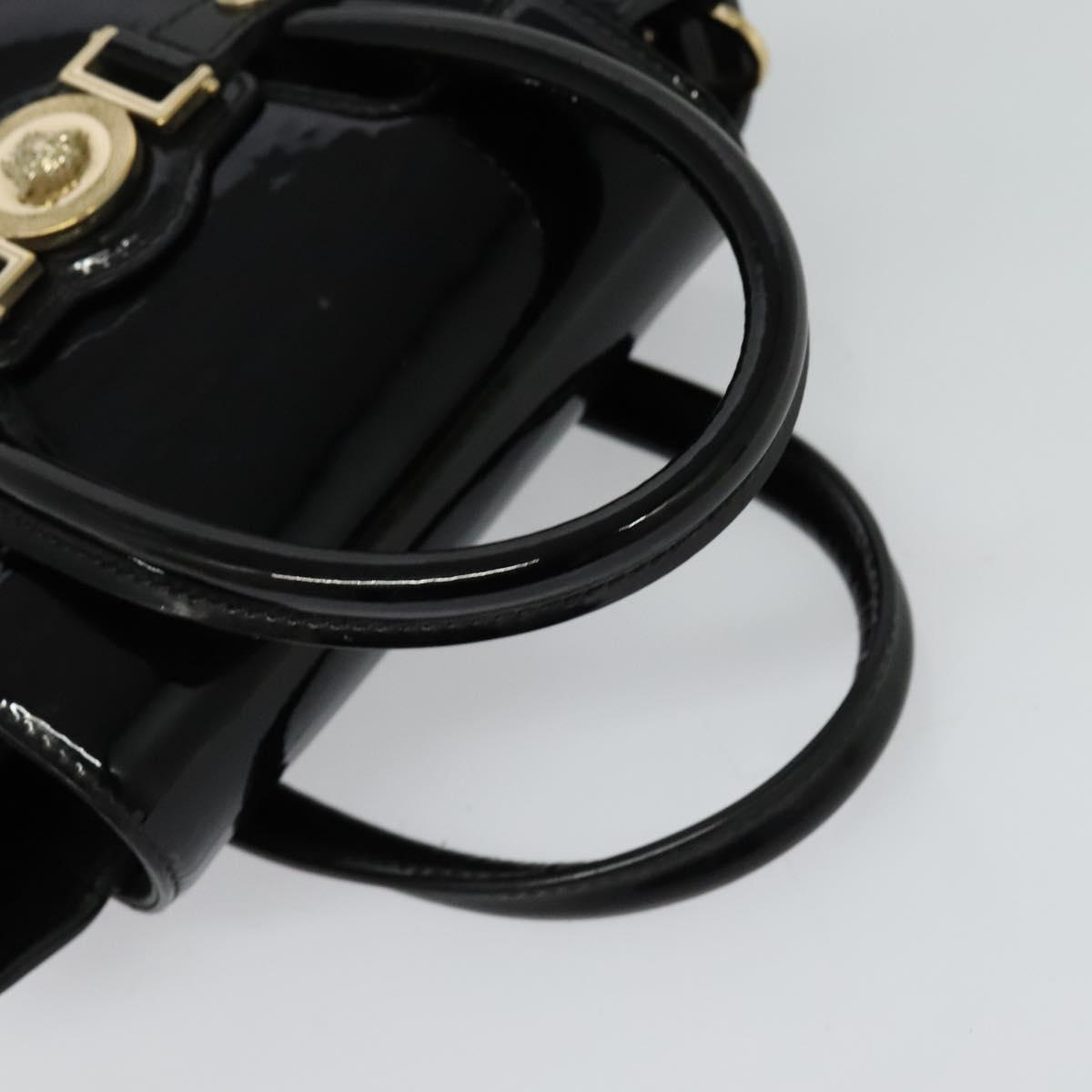 Versace Black Patent Leather Handbag (Pre-Owned)