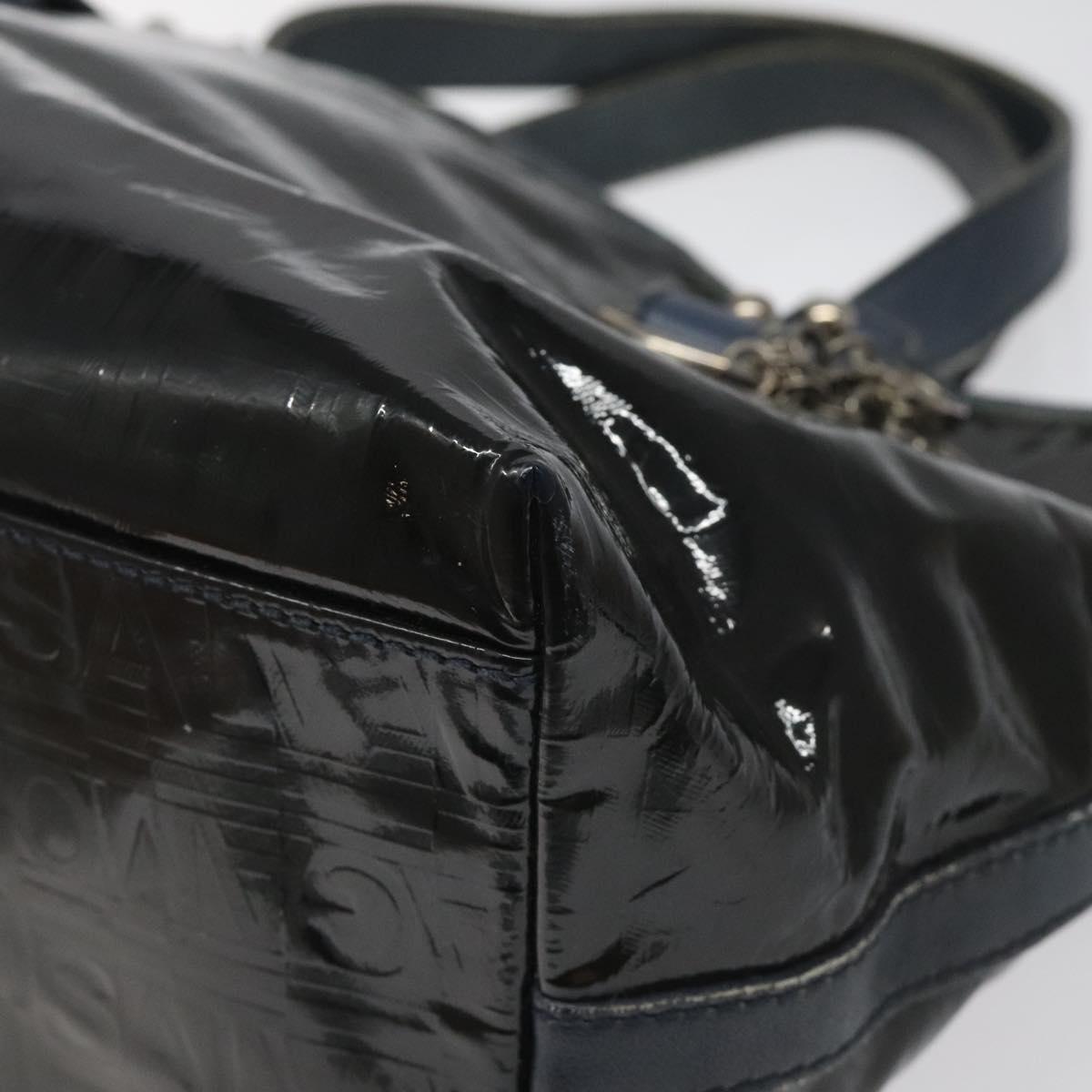 Salvatore Ferragamo - Black Patent Leather Handbag (Pre-Owned)