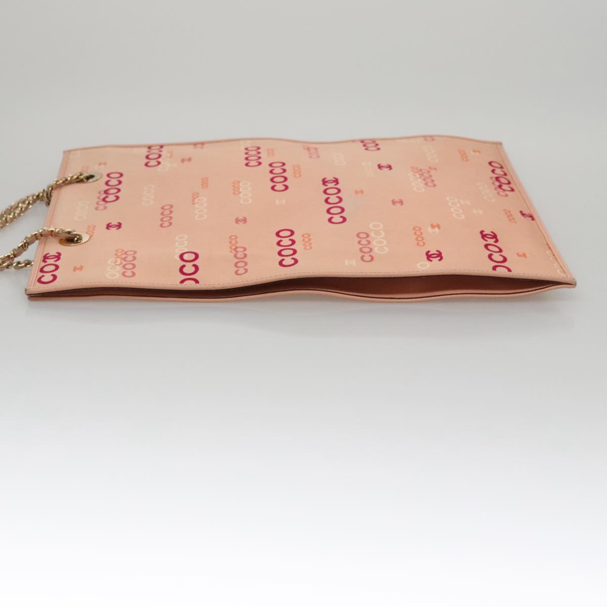 Chanel Coco Mark Pink Canvas Tote Bag (Pre-Owned)