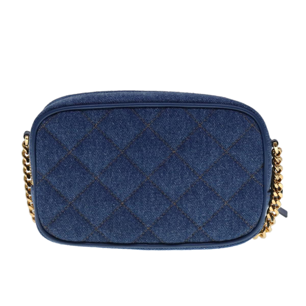 Versace Blue Denim - Jeans Shoulder Bag (Pre-Owned)