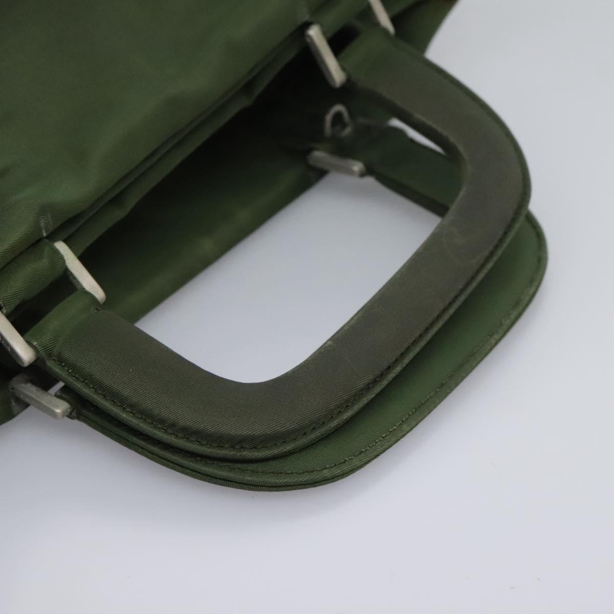 Prada Tessuto Green Synthetic Handbag (Pre-Owned)