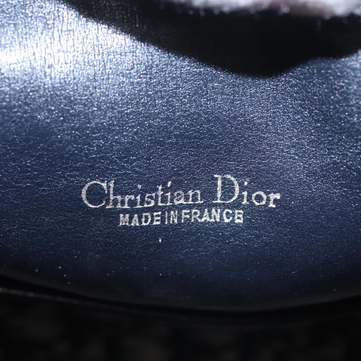 Dior Diorissimo Navy Canvas Handbag (Pre-Owned)