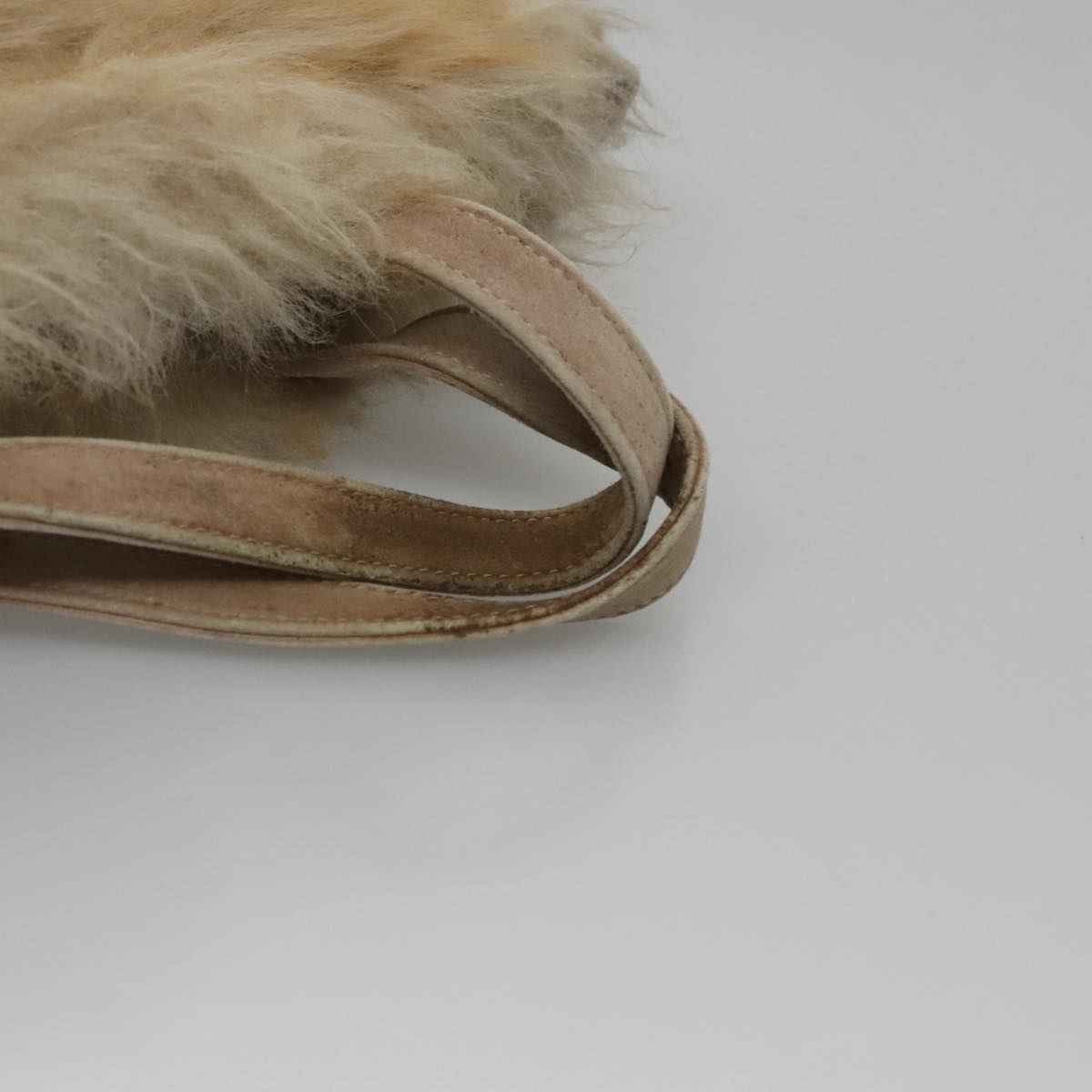 Burberry Blue Label Beige Faux Fur Handbag (Pre-Owned)