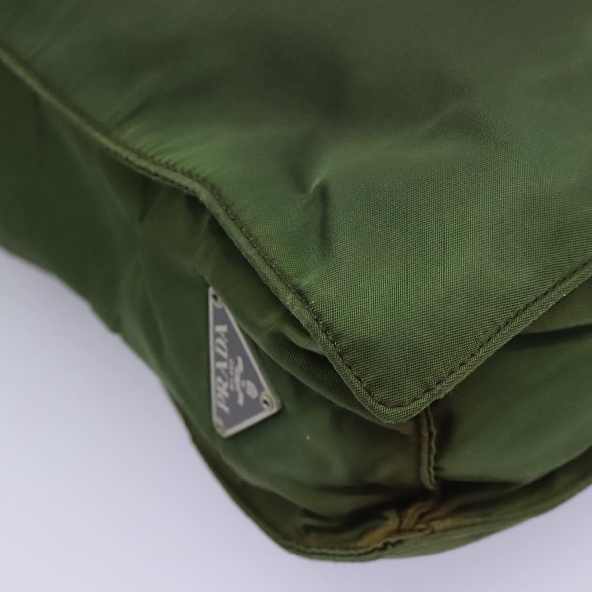 Prada Tessuto Green Synthetic Handbag (Pre-Owned)