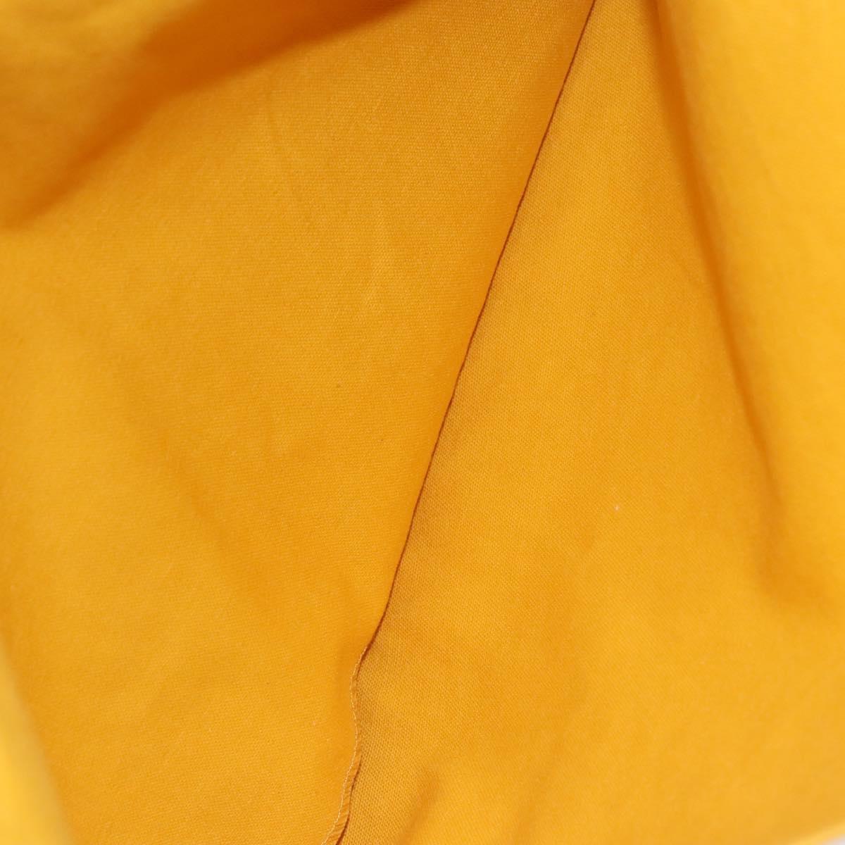 Hermès Yellow Canvas Clutch Bag (Pre-Owned)