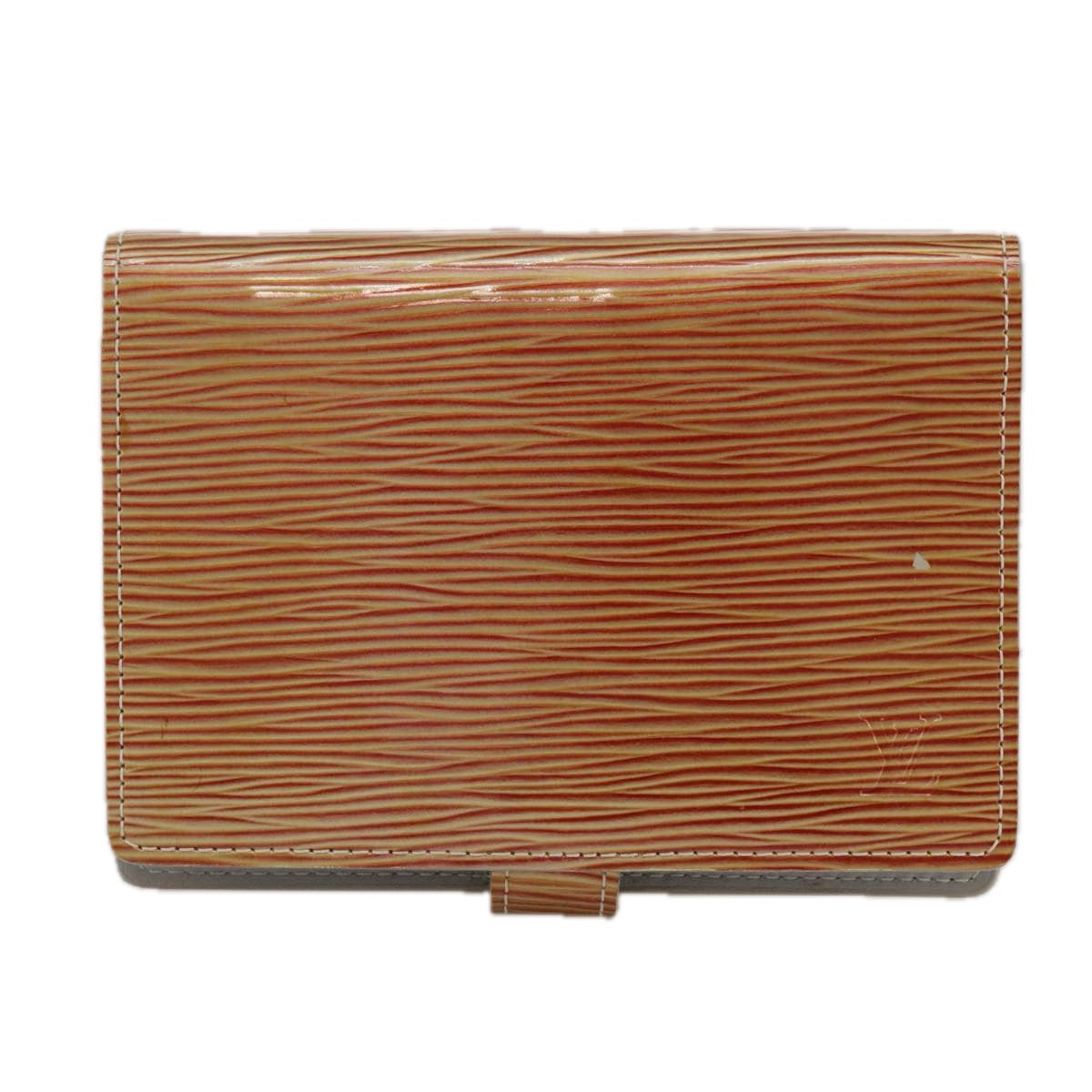Louis Vuitton Agenda Cover Orange Leather Wallet (Pre-Owned)
