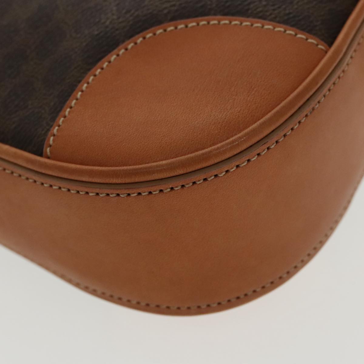 Céline Macadam Brown Canvas Shoulder Bag (Pre-Owned)