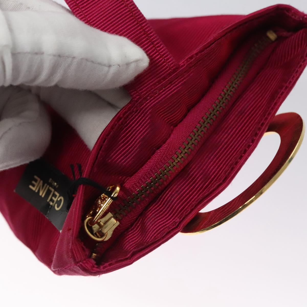 Céline Logo Du Cercle Pink Synthetic Clutch Bag (Pre-Owned)