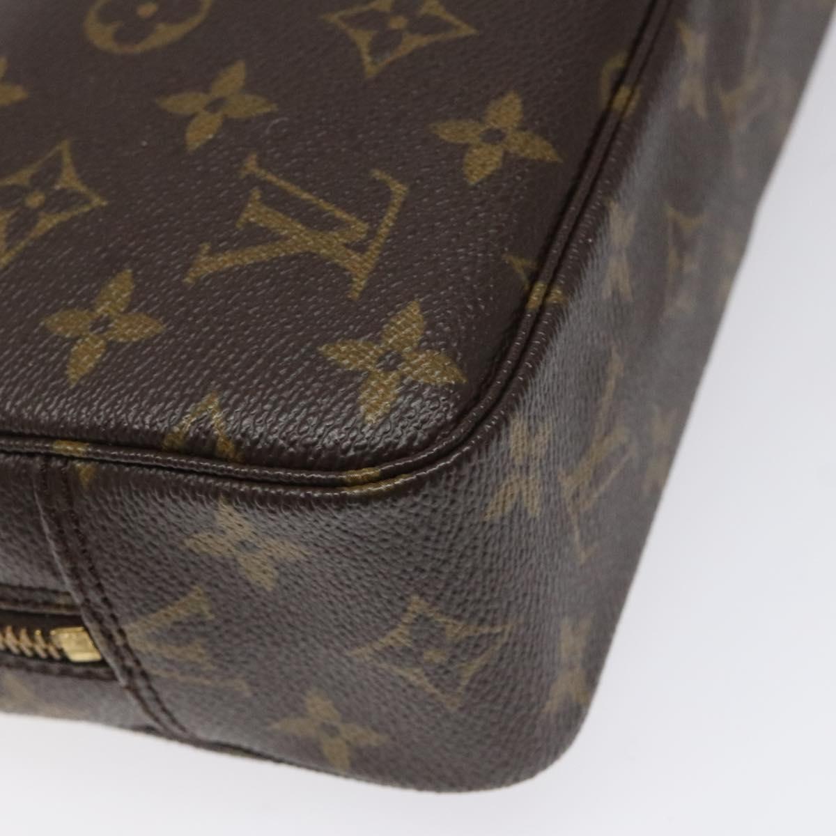 Louis Vuitton Trousse De Toilette Brown Canvas Clutch Bag (Pre-Owned)