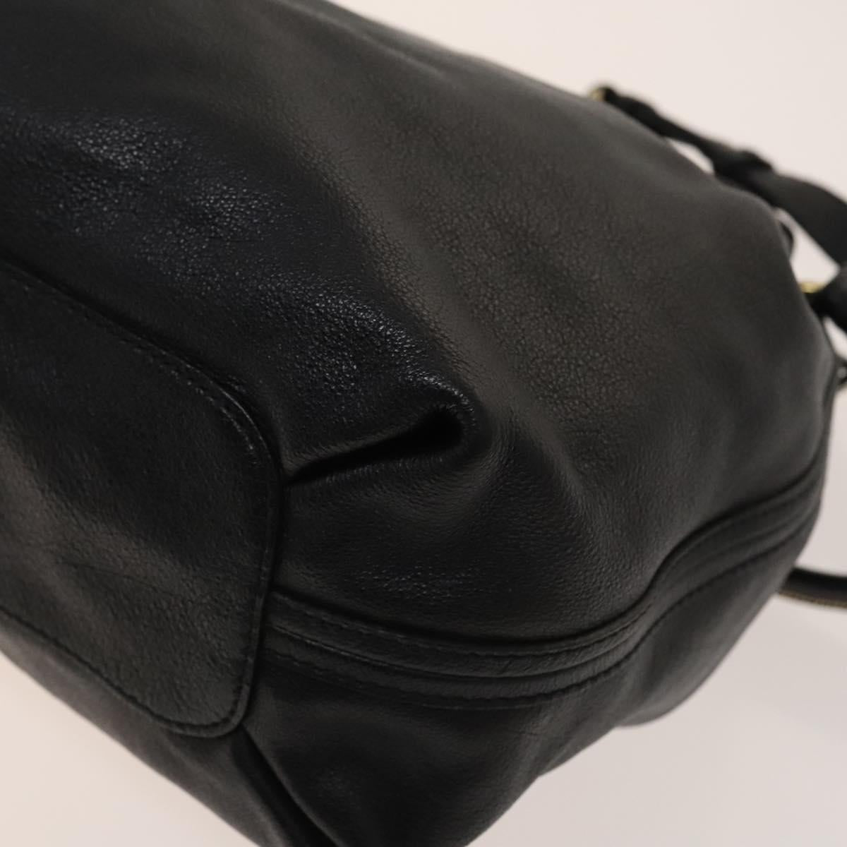 Chloé Elsie Black Leather Handbag (Pre-Owned)