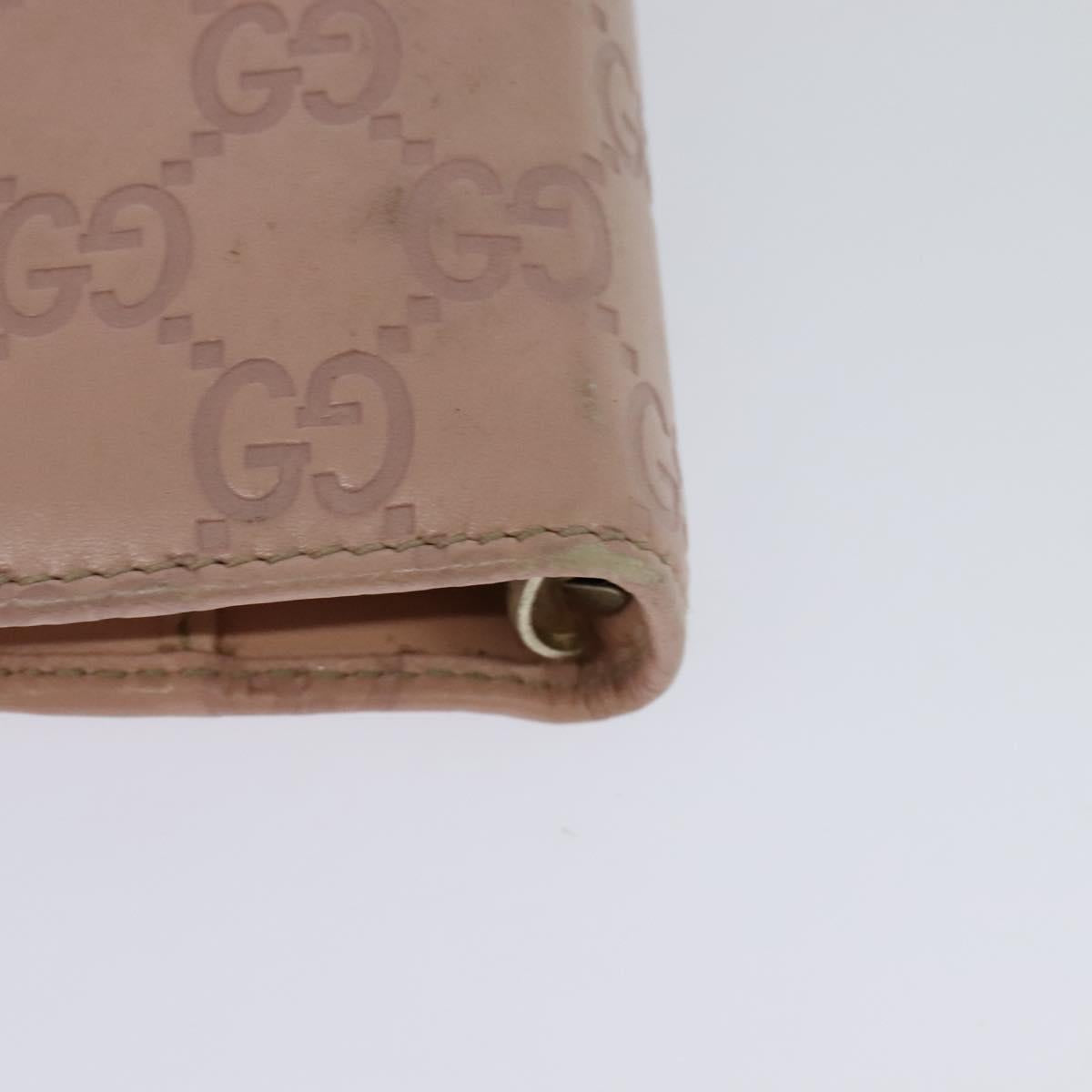 Gucci Couverture Agenda Pink Leather Wallet (Pre-Owned)