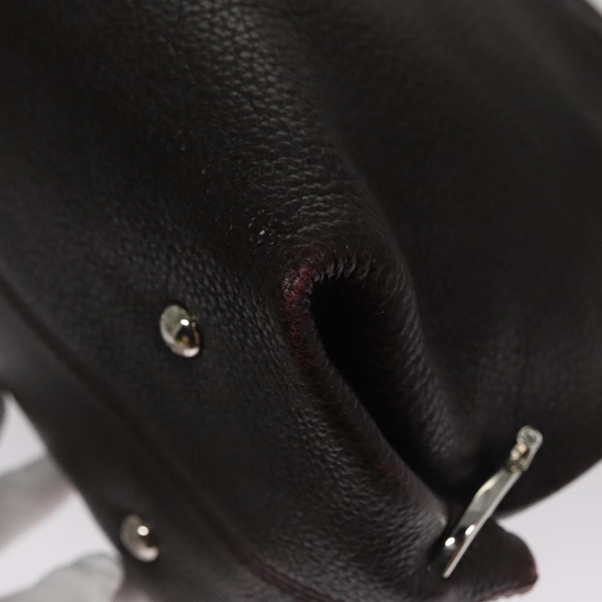 Salvatore Ferragamo Sofia Burgundy Leather Handbag (Pre-Owned)