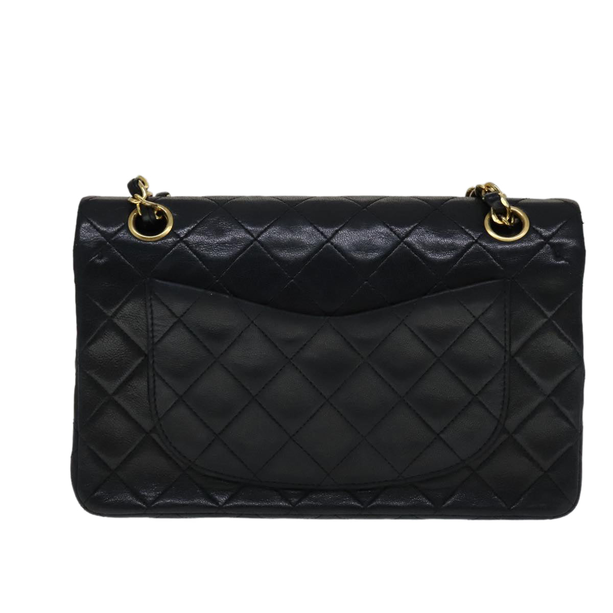 Chanel Timeless Black Leather Shoulder Bag (Pre-Owned)