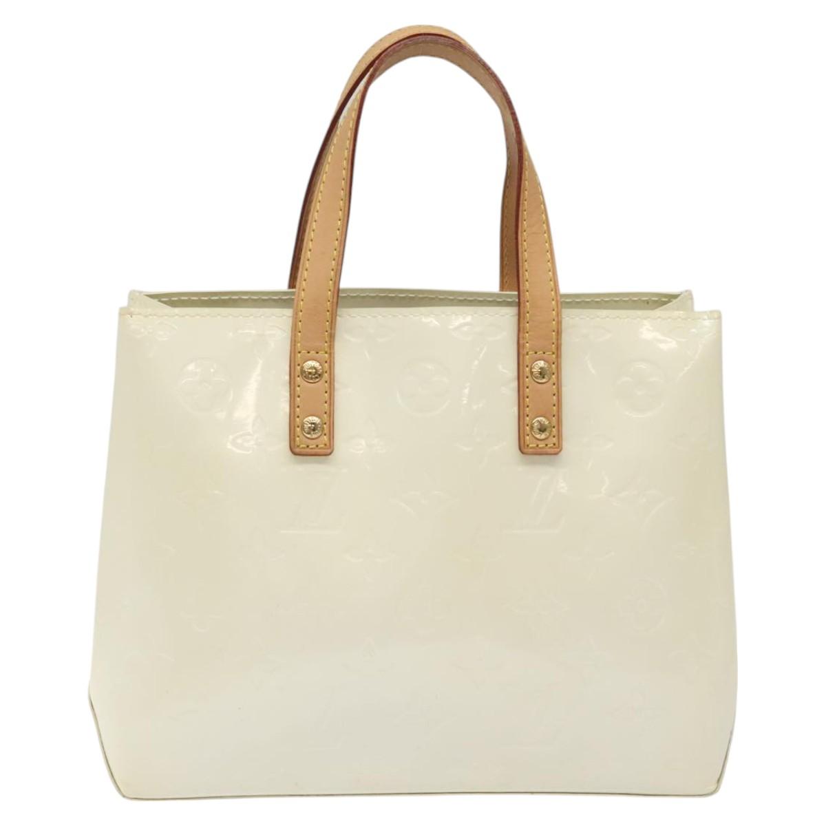 Louis Vuitton Reade Ecru Patent Leather Handbag (Pre-Owned)