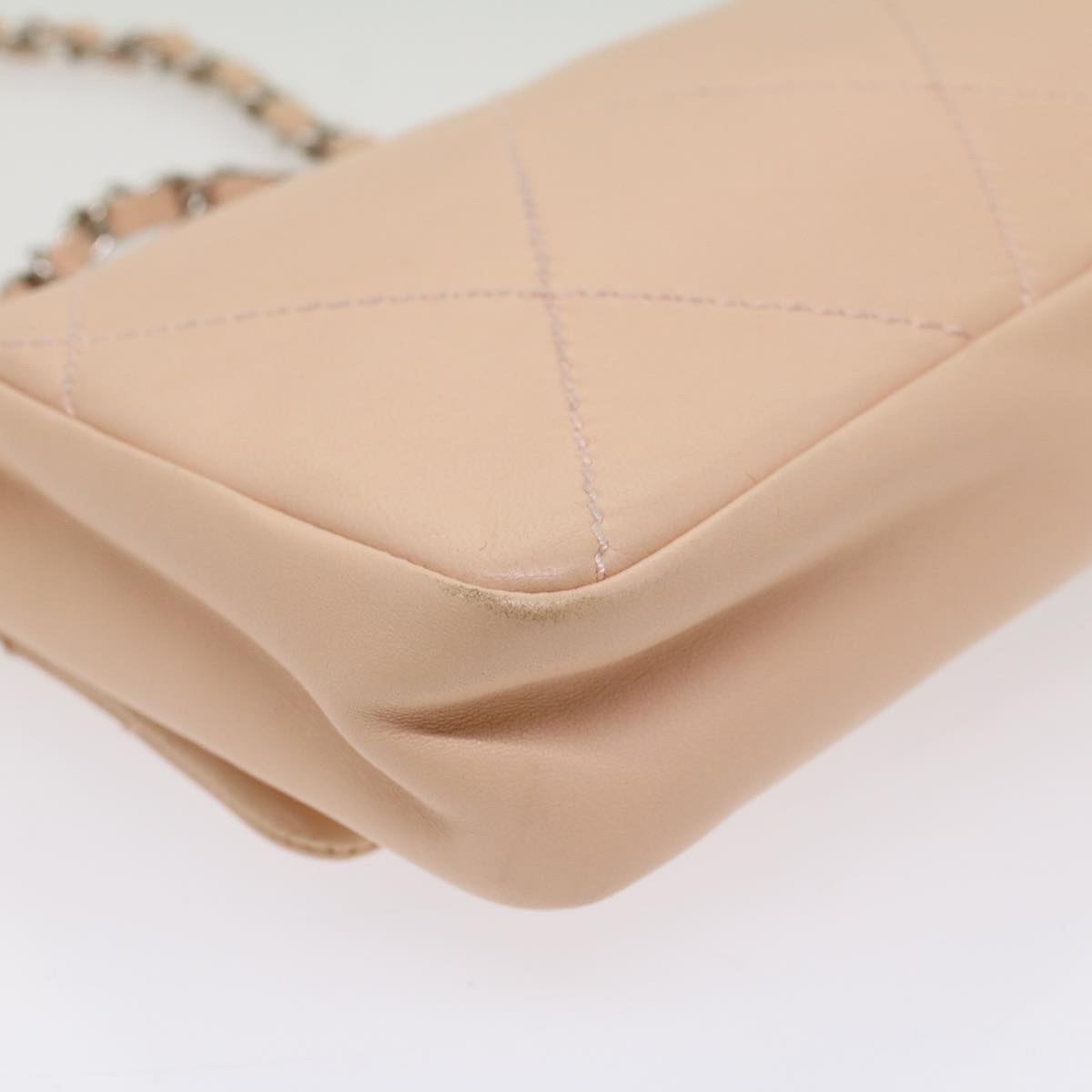 Chanel Cc Pink Leather Shoulder Bag (Pre-Owned)