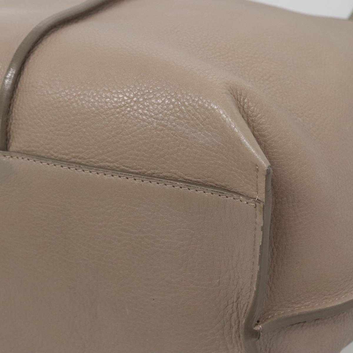 Chloé Vick Beige Leather Tote Bag (Pre-Owned)