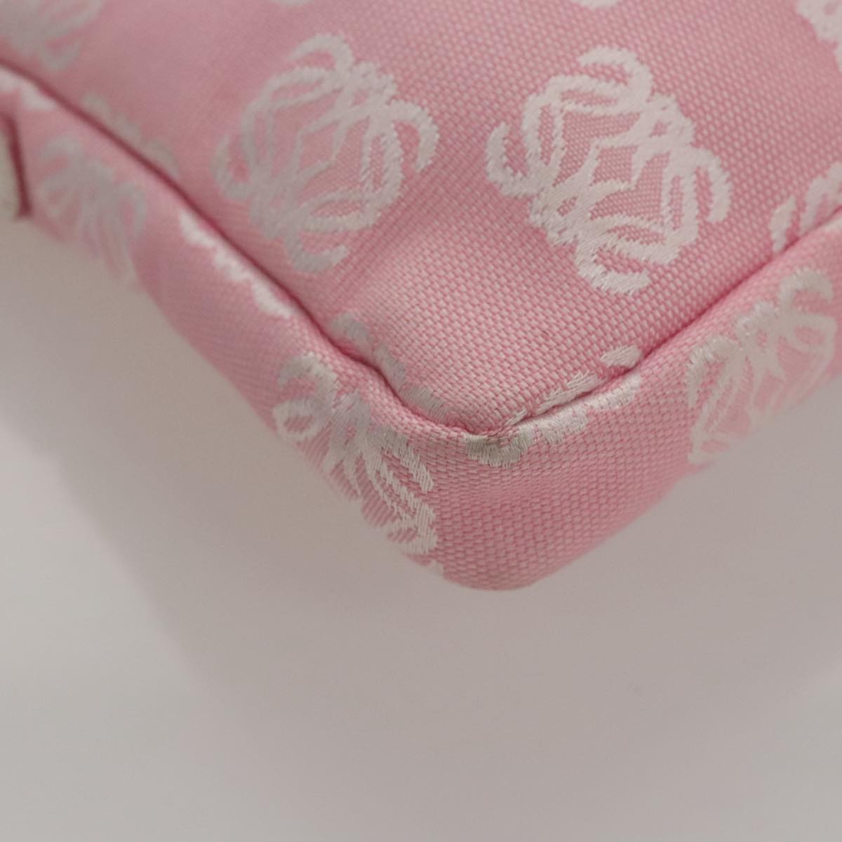 Loewe Anagram Pink Canvas Shoulder Bag (Pre-Owned)