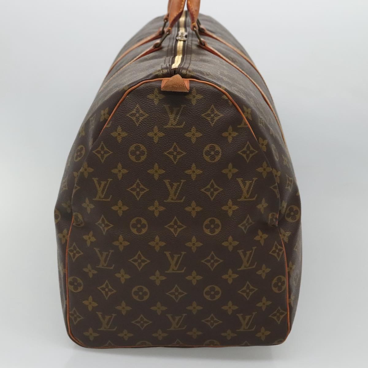 Louis Vuitton Keepall 60 Black Canvas Travel Bag (Pre-Owned)