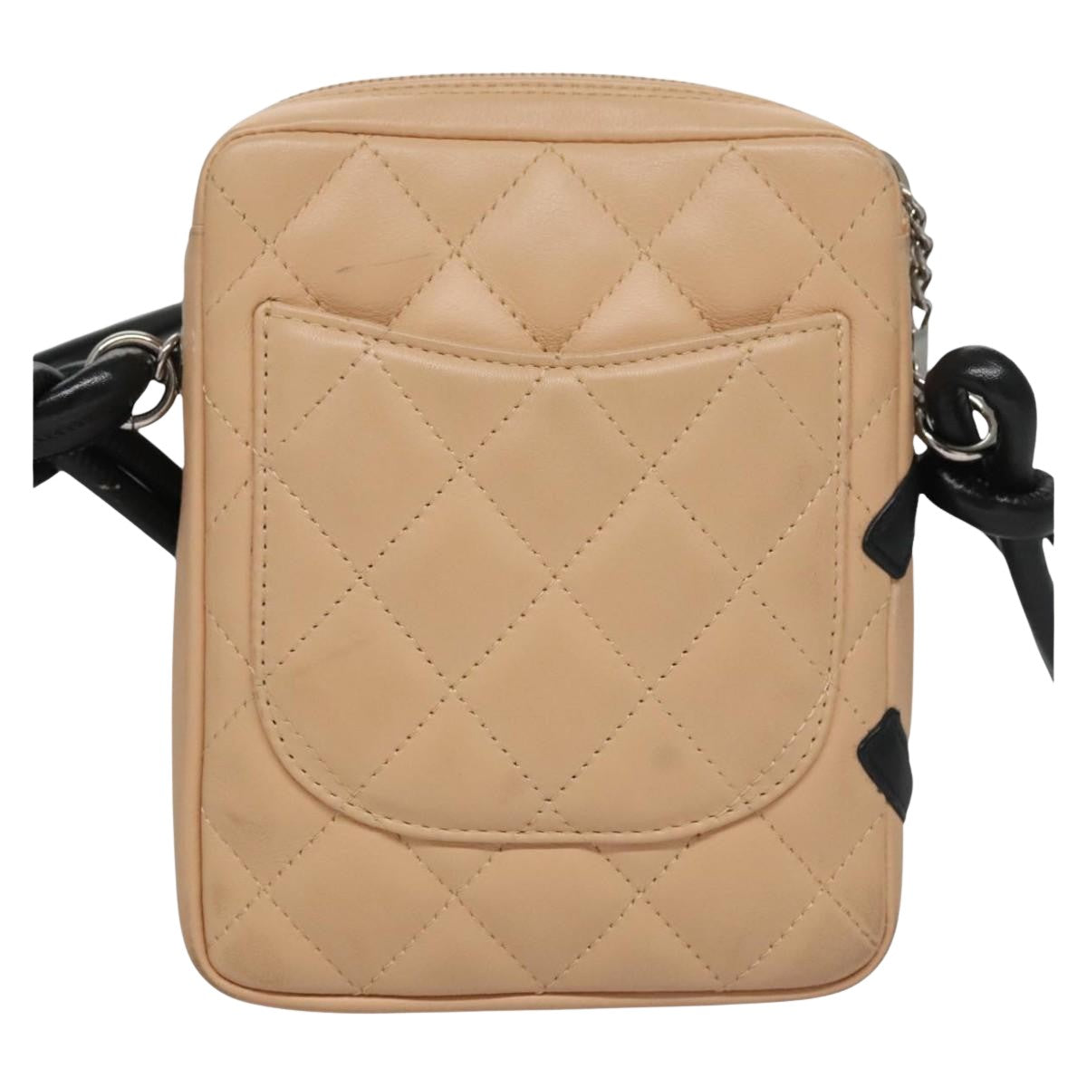 Chanel Cambon Line Beige Leather Shoulder Bag (Pre-Owned)