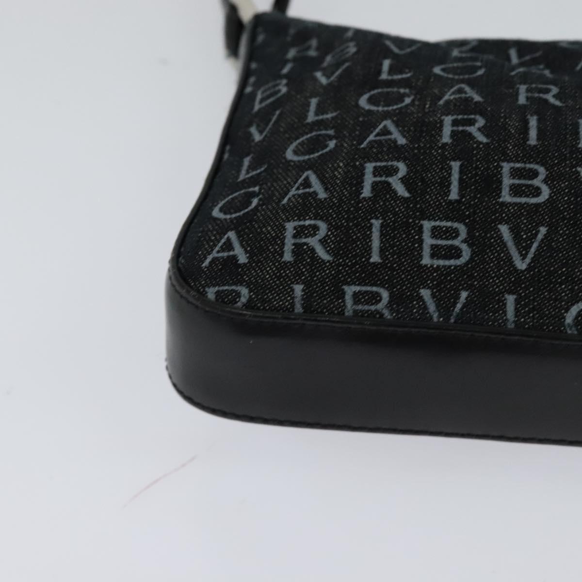 Bulgari Black Canvas Shoulder Bag (Pre-Owned)
