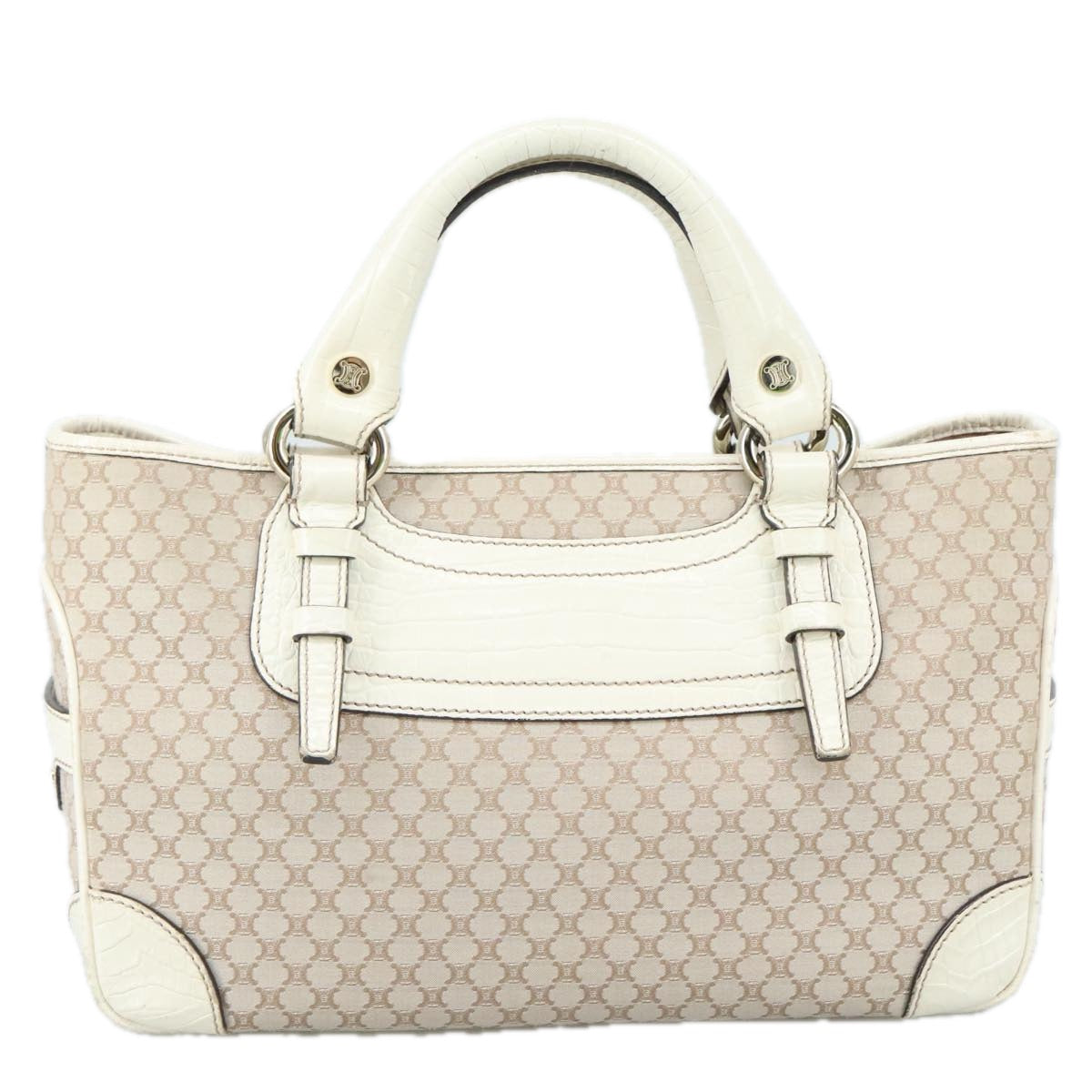 Céline Boogie Beige Canvas Handbag (Pre-Owned)