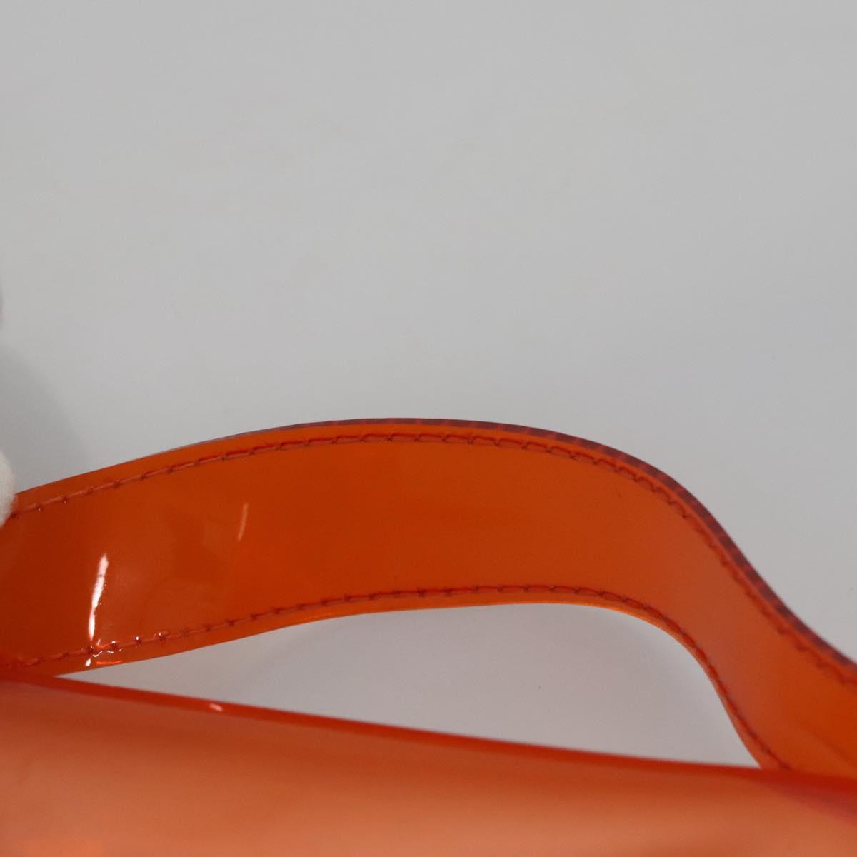 Hermès Orange Vinyl Handbag (Pre-Owned)