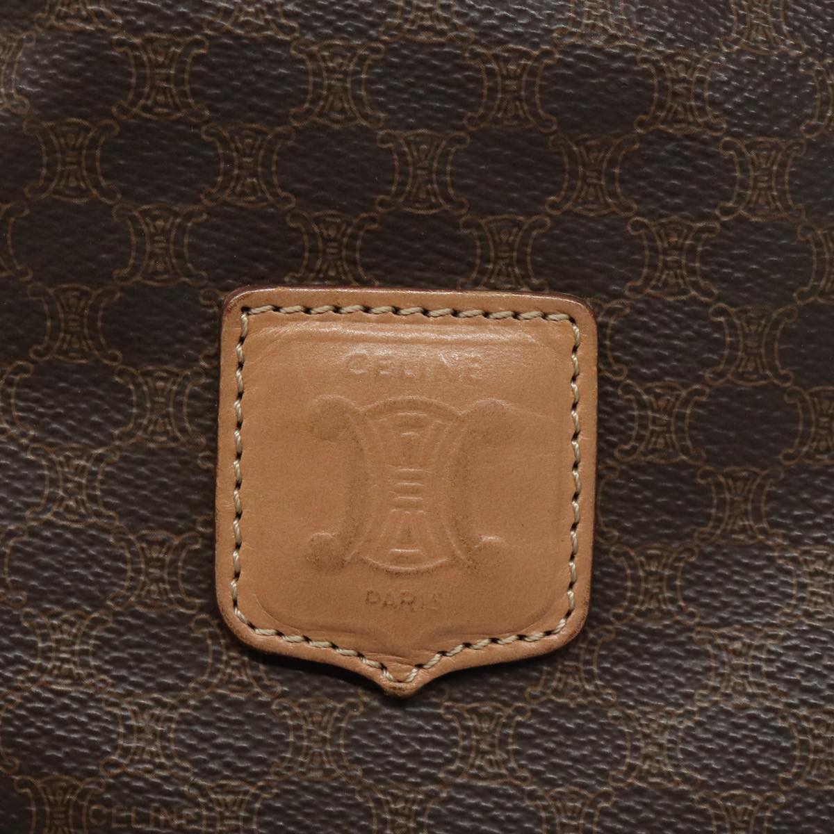Céline Macadam Brown Canvas Handbag (Pre-Owned)