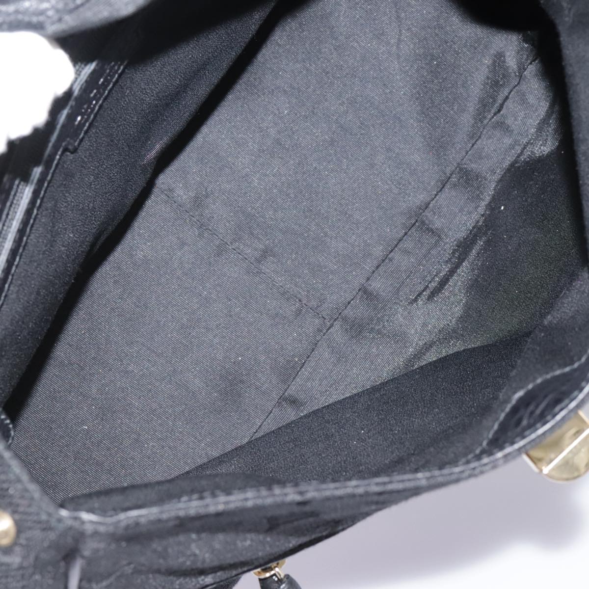 Bulgari Black Canvas Handbag (Pre-Owned)