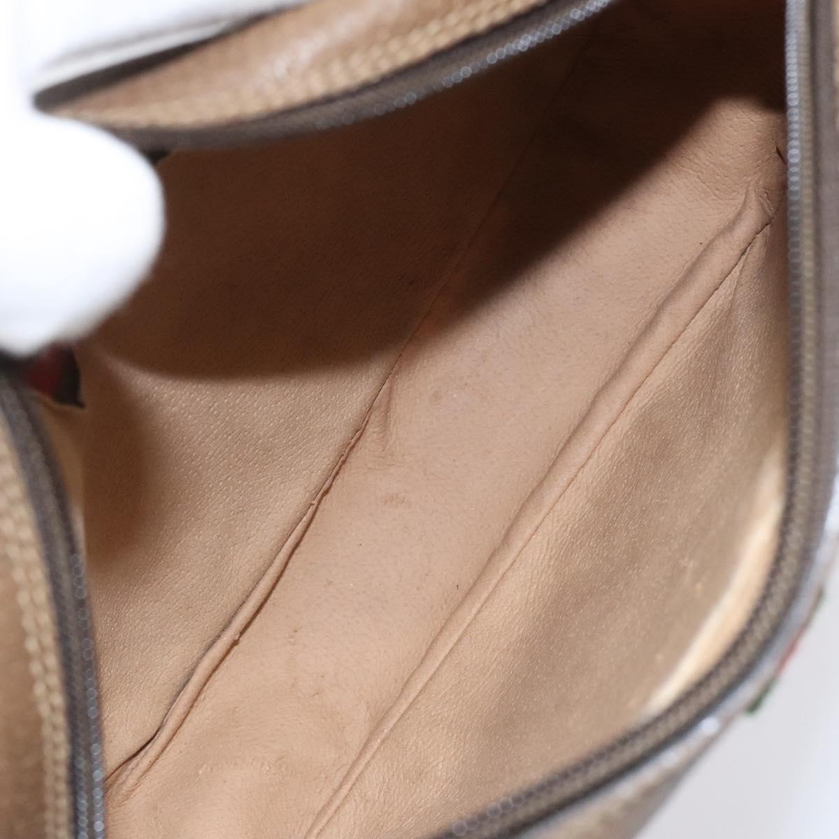 Gucci Ophidia Beige Canvas Clutch Bag (Pre-Owned)