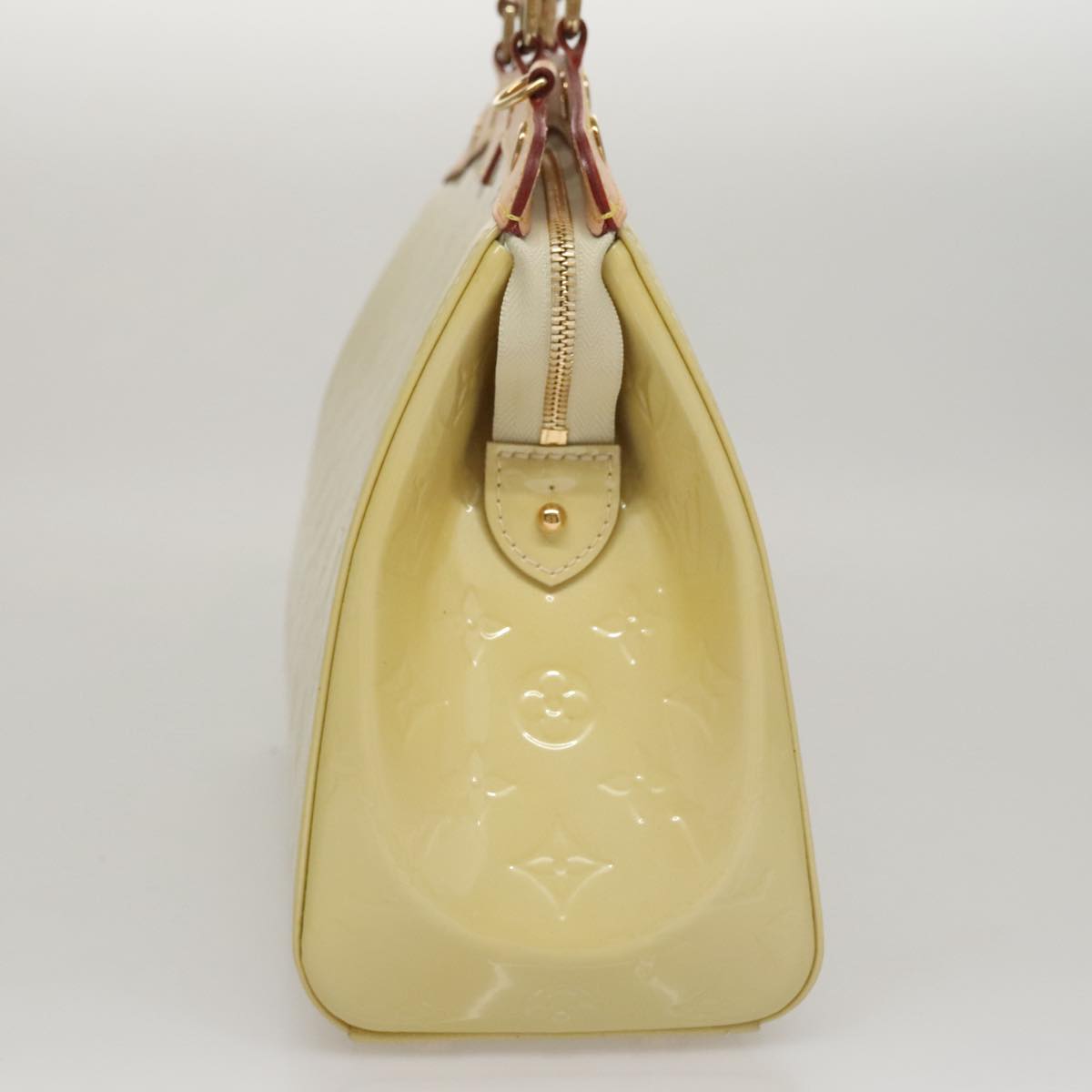 Louis Vuitton Blair Beige Patent Leather Handbag (Pre-Owned)