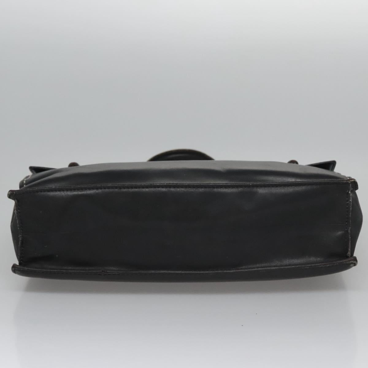 Céline Macadam Black Leather Handbag (Pre-Owned)
