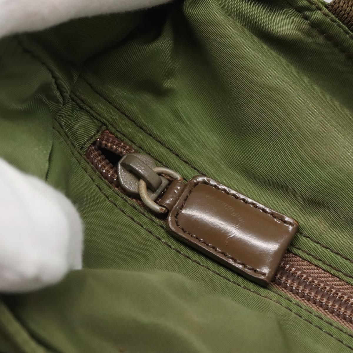 Prada Re-Nylon Khaki Nylon Shoulder Bag (Pre-Owned)