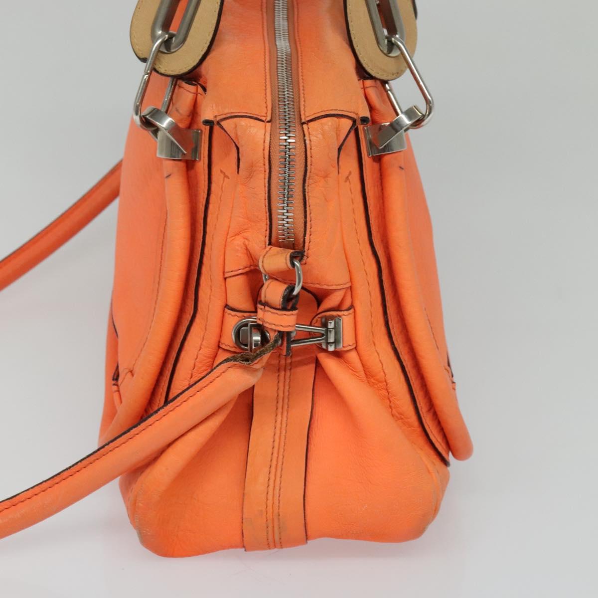 Chloé Paraty Orange Leather Handbag (Pre-Owned)