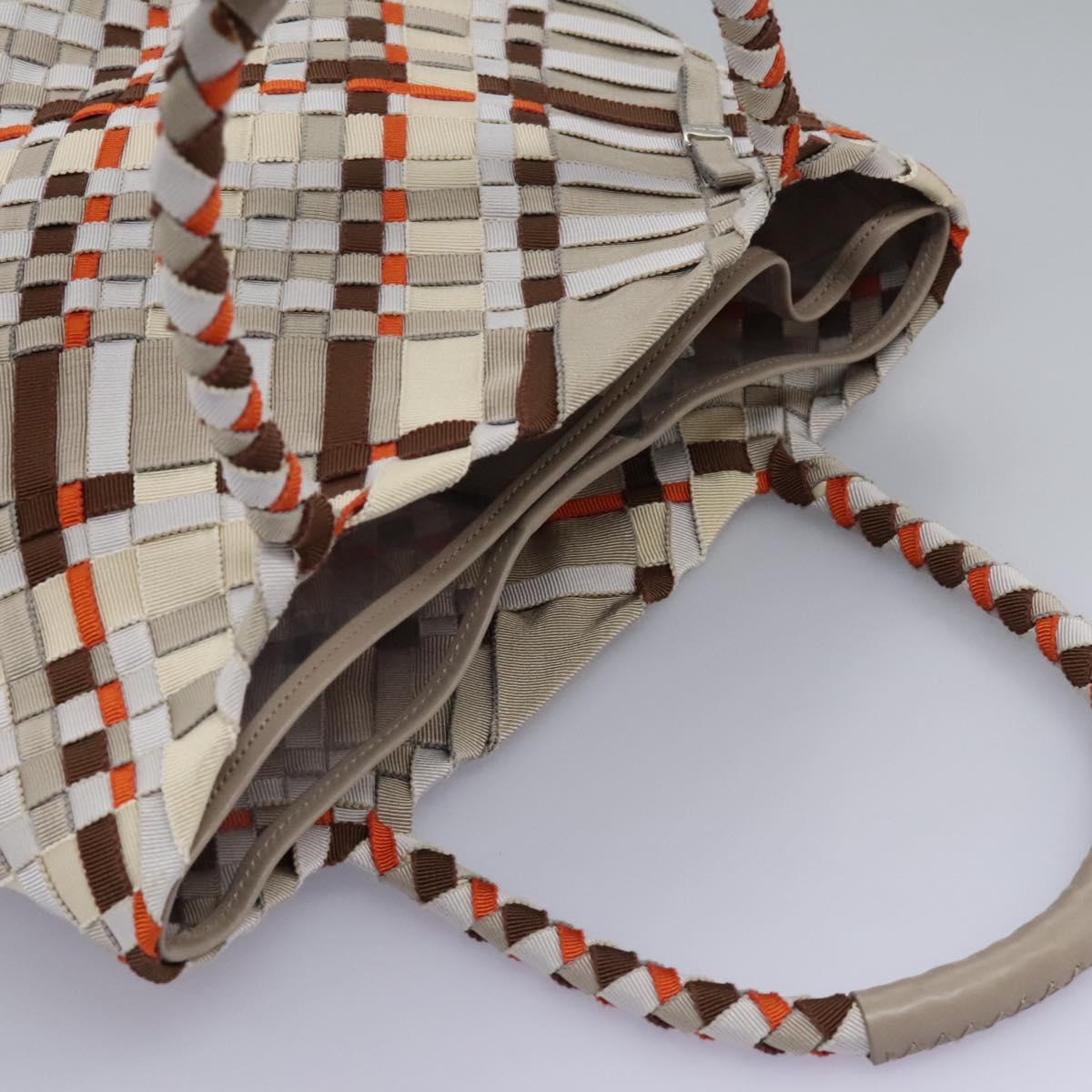 Salvatore Ferragamo Woven Multicolour Canvas Tote Bag (Pre-Owned)