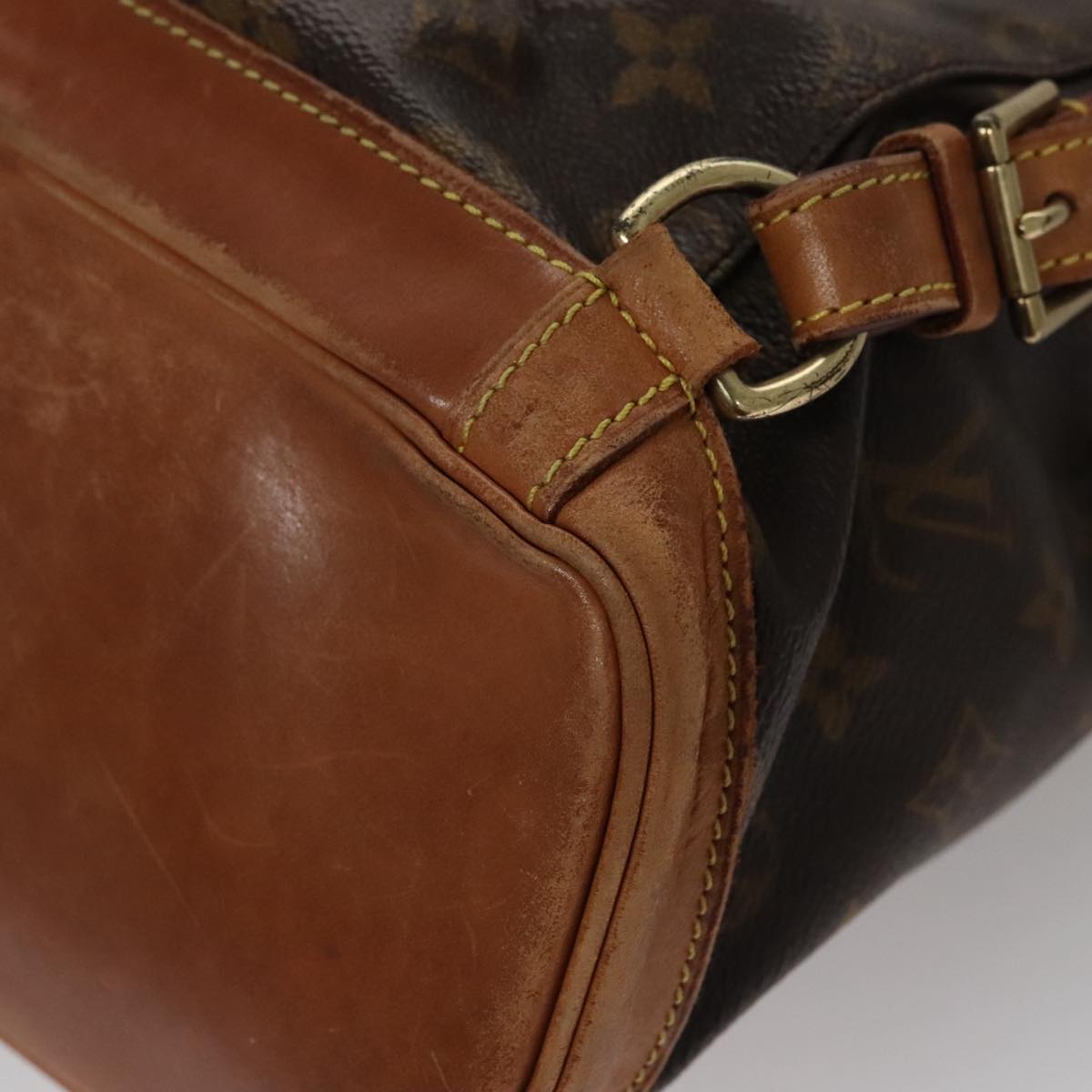 Louis Vuitton Montsouris Mm Brown Canvas Backpack Bag (Pre-Owned)