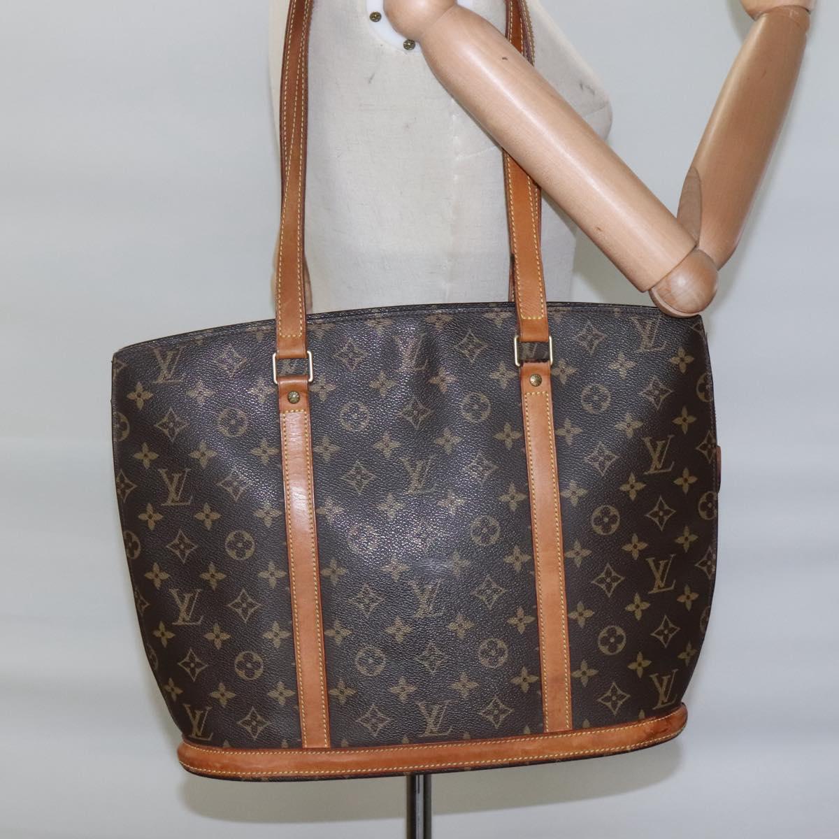 Louis Vuitton Babylone Brown Canvas Tote Bag (Pre-Owned)