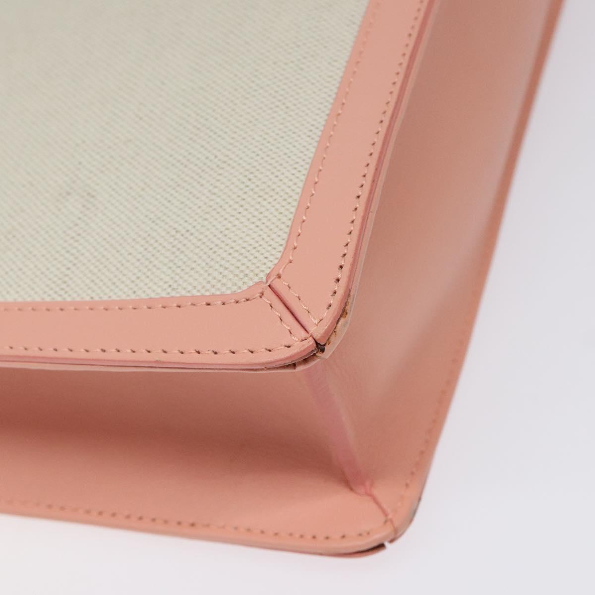 Balenciaga Navy Pouch Pink Canvas Clutch Bag (Pre-Owned)