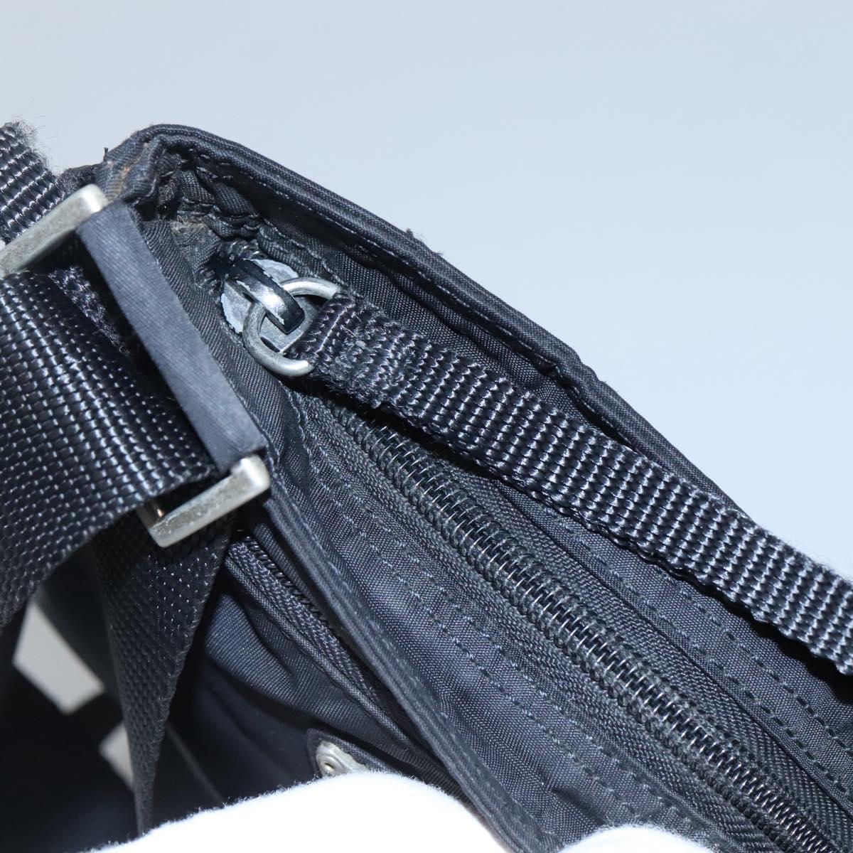 Prada Tessuto Black Synthetic Shoulder Bag (Pre-Owned)