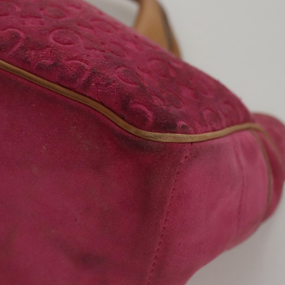 Céline Boogie Pink Canvas Handbag (Pre-Owned)