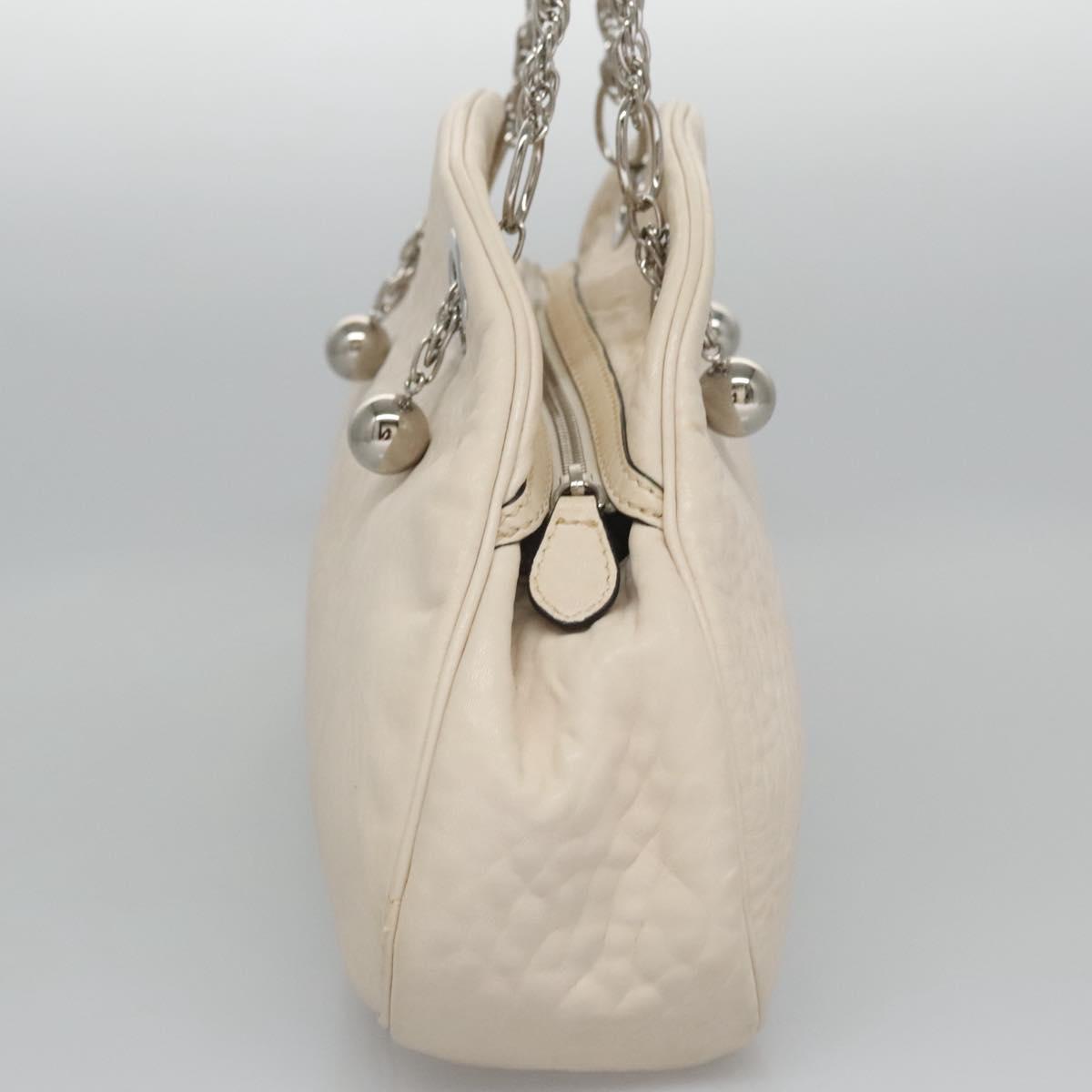 Céline Vintage Beige Leather Shoulder Bag (Pre-Owned)