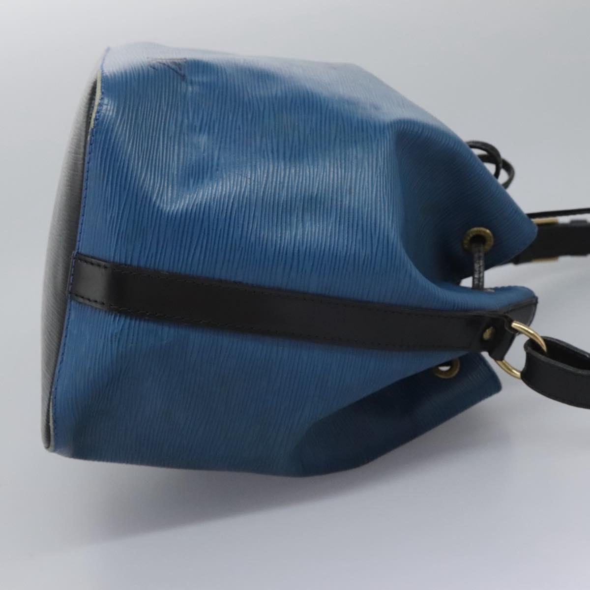 Louis Vuitton Petit Noé Blue Leather Shoulder Bag (Pre-Owned)