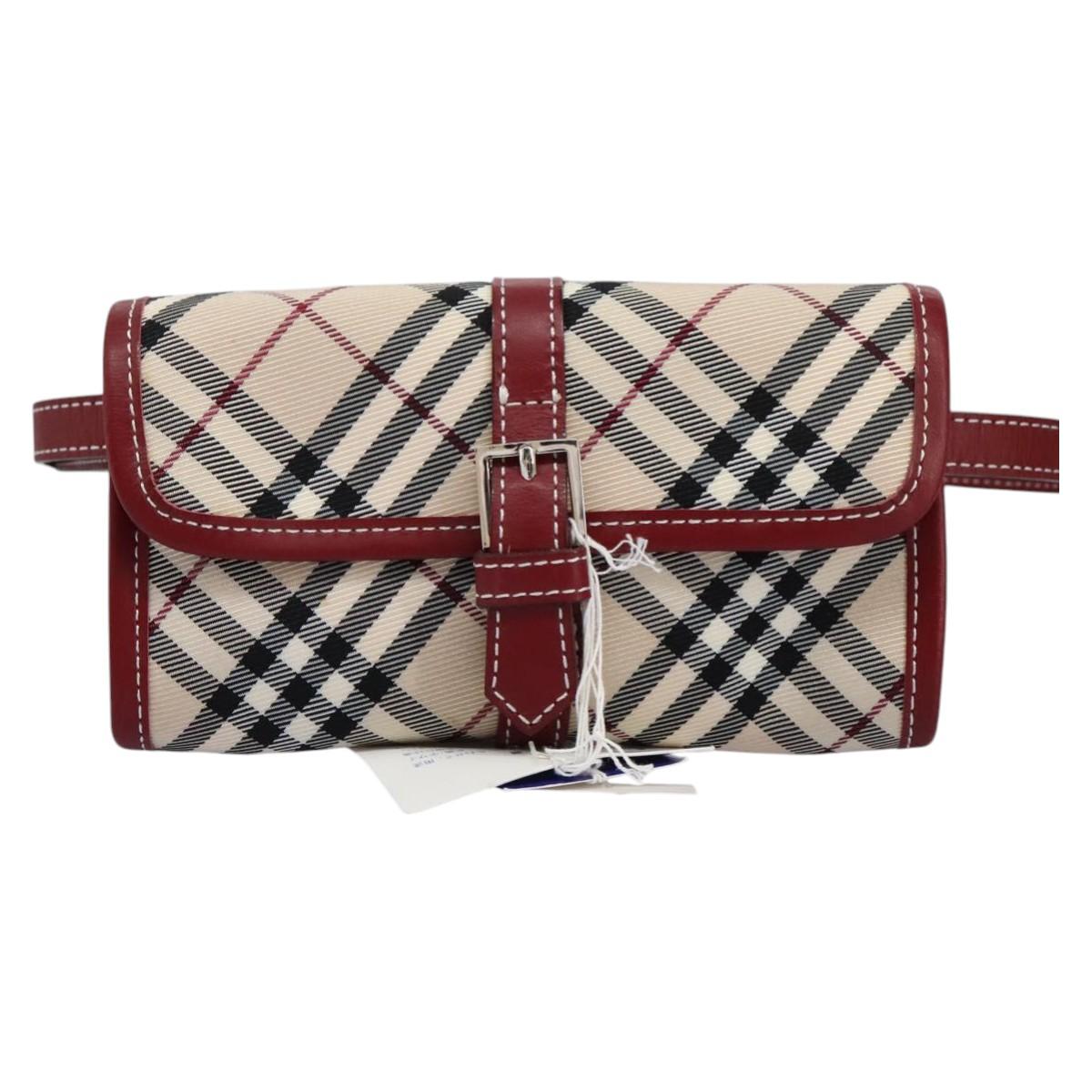 Burberry Blue Label Beige Canvas Shoulder Bag (Pre-Owned)