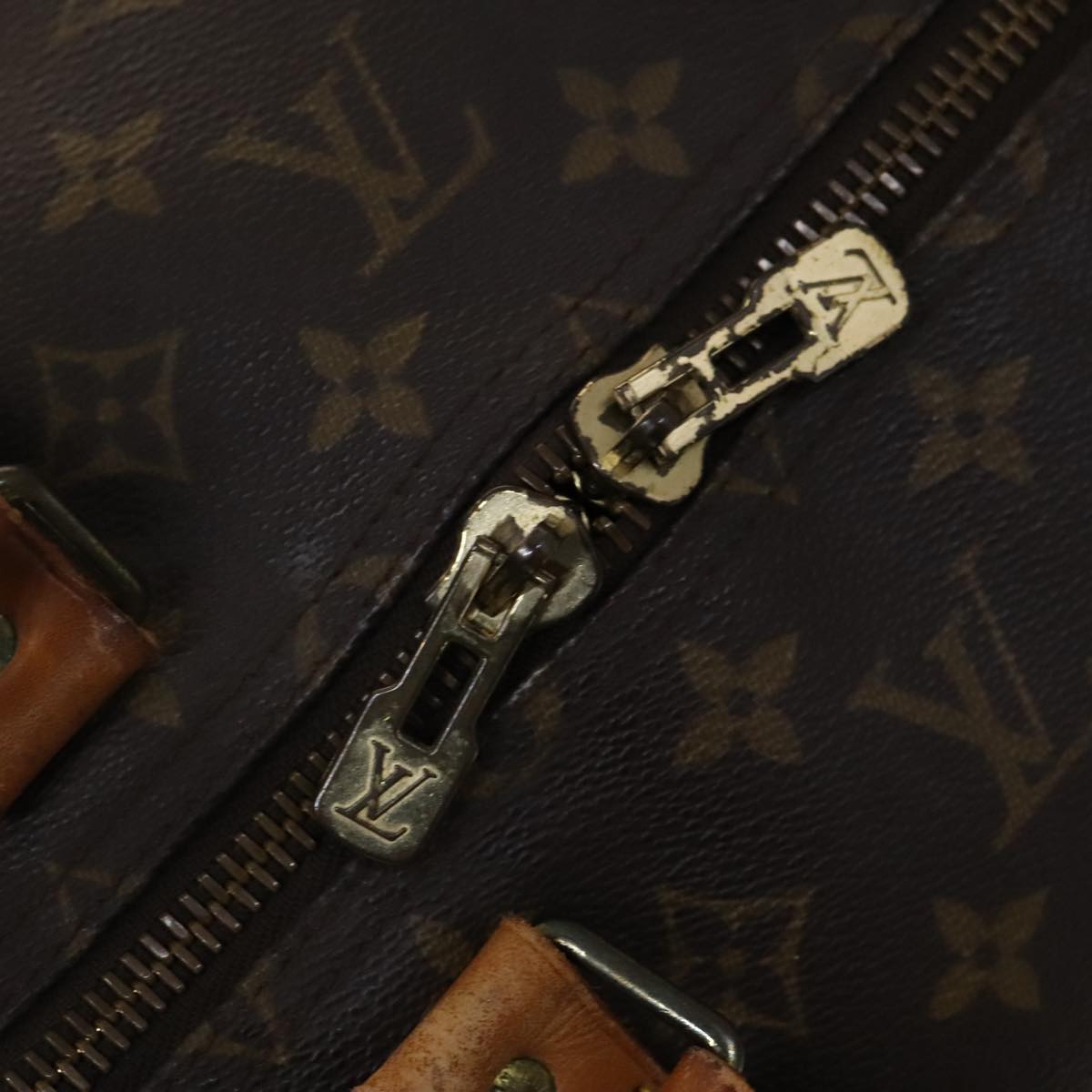 Louis Vuitton Keepall 55 Brown Canvas Travel Bag (Pre-Owned)