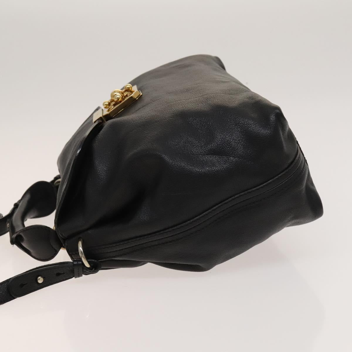 Chloé Elsie Black Leather Handbag (Pre-Owned)